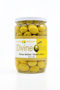 Olives vertes au citron